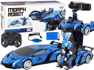 Kaugjuhitav transformer, sinine hind ja info | Poiste mänguasjad | kaup24.ee
