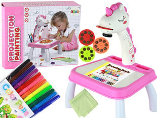 Interaktiivne laud koos projektoriga, roosa цена и информация | Развивающие игрушки | kaup24.ee