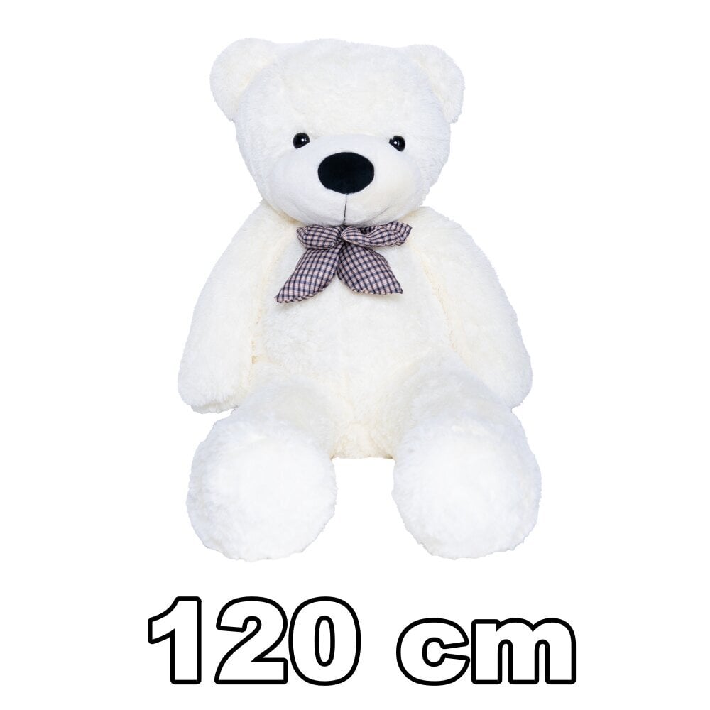 Pehme karu White Teddy 120 cm, 3 a+ hind ja info | Pehmed mänguasjad | kaup24.ee