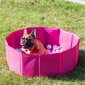 Petsona kokkupandav pallibassein koertele kassidele 100 palli ümmargune kass jänes mänguasi lemmikloomadele koertele bassein loomadele bassein kaasaskantav, roosa hind ja info | Mänguasjad koertele | kaup24.ee