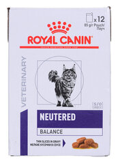 Royal Canin VHN Cat Neutred Balance kassidele pärast steriliseerimist, 12x85 g hind ja info | Konservid kassidele | kaup24.ee