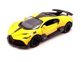 Игрушечная машинка KinSmart, Bugatti Divo, желтый цвет цена и информация | Игрушки для мальчиков | kaup24.ee