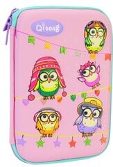 Pinal 3D OWLS, Qitong, 205x145x45mm, roosa hind ja info | Pinalid | kaup24.ee