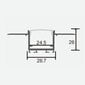 LED-ribade profiil, 3m x 26,7 mm x 26 mm hind ja info | LED ribad | kaup24.ee