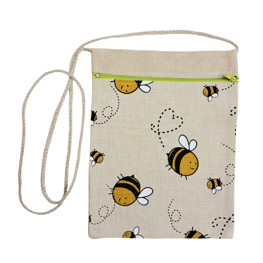 Linasest üleõlakott naistele “Mesilased” (11320) hind ja info | Naiste käekotid | kaup24.ee