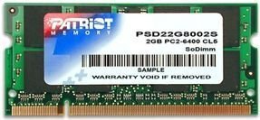 Patriot DDR2 SODIMM 2GB 800MHz CL6 (PSD22G8002S) цена и информация | Оперативная память (RAM) | kaup24.ee