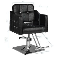 " Кресло для стрижки Hair System SM362 черное цена и информация | Мебель для салонов красоты | kaup24.ee