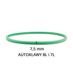"Woson" силиконовая прокладка между 7 л и 8 л для автоклавов 7,5 мм зеленая цена и информация | Lisaseadmed | kaup24.ee
