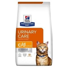 Hill's Prescription Diet Feline c/d 3kg kuivtoit kassidele цена и информация | Сухой корм для кошек | kaup24.ee