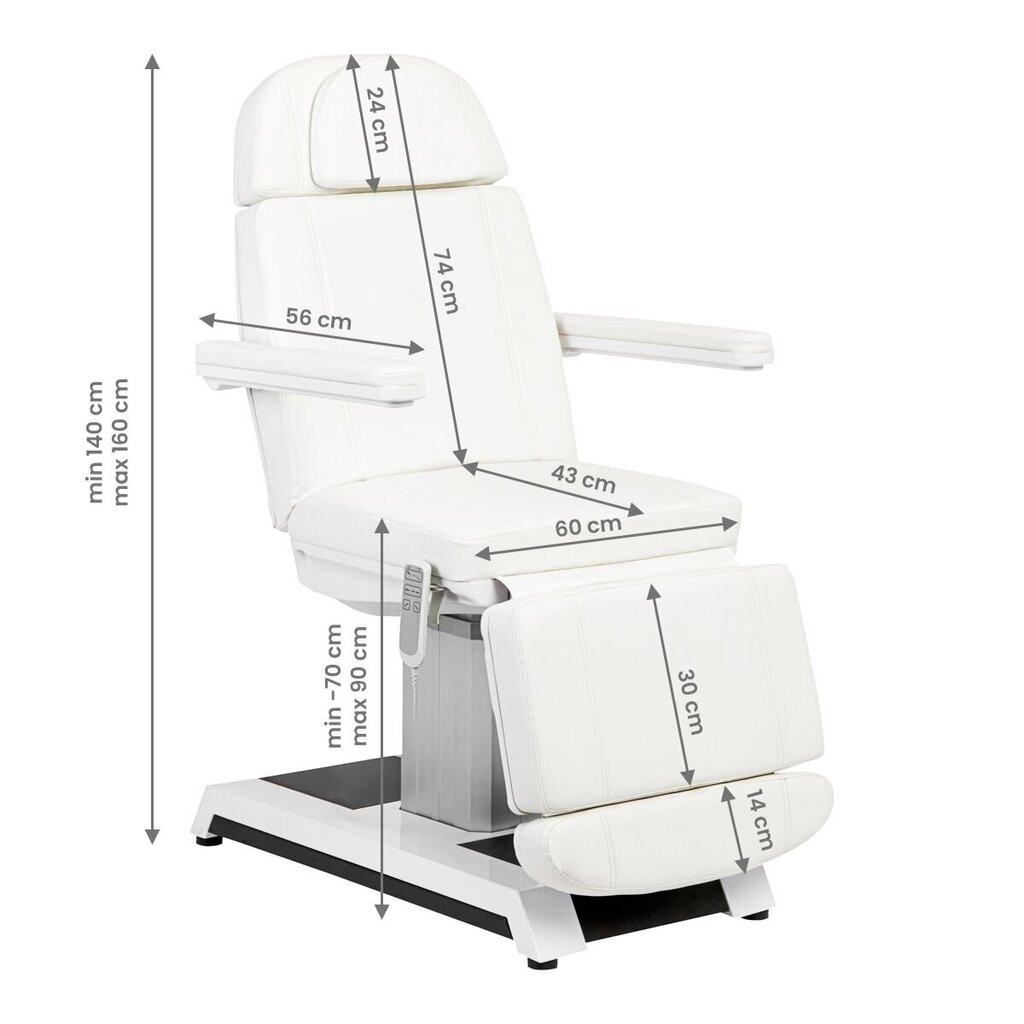 Expert W-16B kosmeetikatool 3 mootorit, valge hind ja info | Ilusalongi mööbel | kaup24.ee