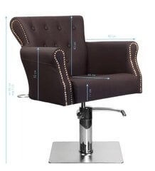Профессиональное парикмахерское кресло HAIR SYSTEM BER 8541, коричневого цвета цена и информация | Мебель для салонов красоты | kaup24.ee