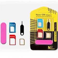 SIM-kaardi adapteri komplekt hind ja info | Mobiiltelefonide lisatarvikud | kaup24.ee
