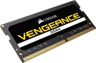 Corsair SO-DIMM Vengeance DDR4, 8GB, 2400MHz, CL16 (CMSX8GX4M1A2400C16) цена и информация | Оперативная память (RAM) | kaup24.ee