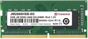 Transcend SODIMM DDR4 8GB, 2400MHz (JM2666HSB-8G) hind ja info | Operatiivmälu (RAM) | kaup24.ee