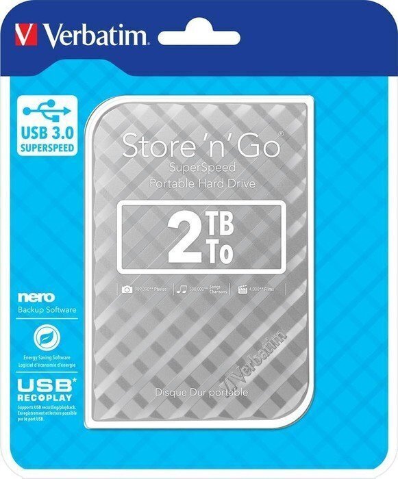 Kõvaketas Verbatim Store 'N' GO 2 TB hind ja info | Välised kõvakettad (SSD, HDD) | kaup24.ee