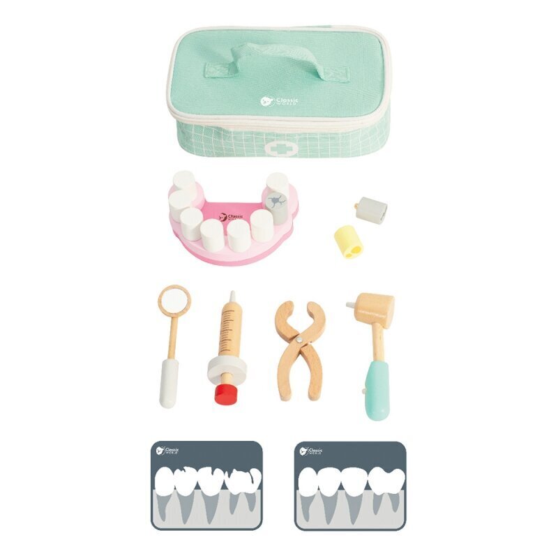 Mänguarsti hambaarsti komplekt kohvris, classic world hind ja info | Arendavad mänguasjad | kaup24.ee