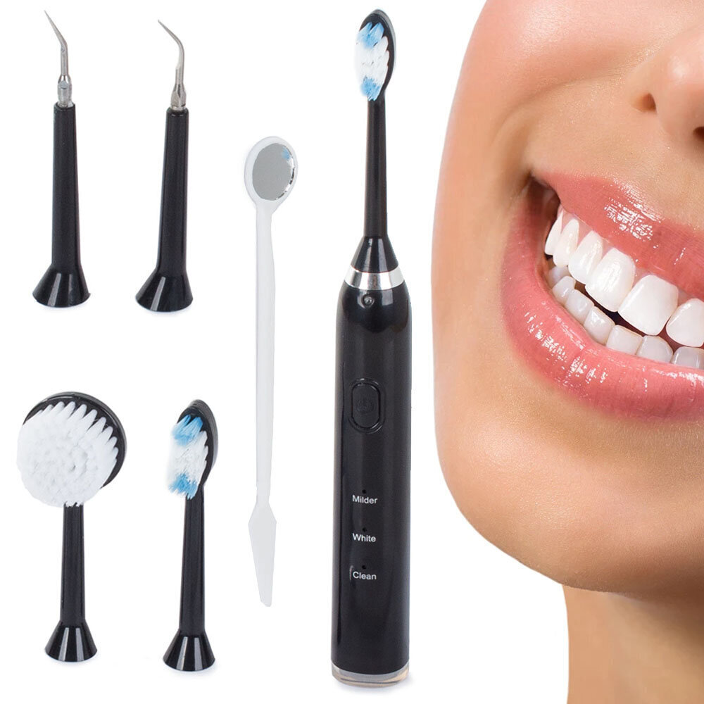 Elektriline hambaharja komplekt, must hind ja info | Elektrilised hambaharjad | kaup24.ee