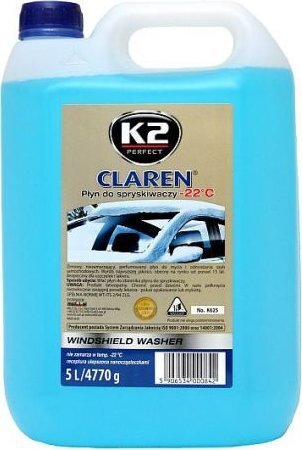 Talvine klaasipesuvedelik K2 CLAREN, 5L hind ja info | Antifriisid ja jahutusvedelikud | kaup24.ee