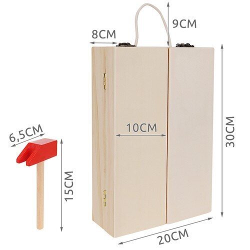 Puidust tööriistade komplekt lastele цена и информация | Poiste mänguasjad | kaup24.ee