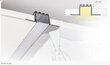 Süvistatud / tasapinnaline anodeeritud alumiiniumprofiil mattklaasiga kipsplaadi LED-riba jaoks, 2m x 56mm x 15mm hind ja info | LED ribad | kaup24.ee