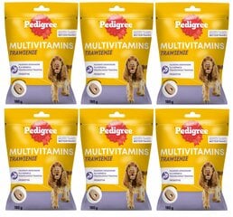 PEDIGREE Multivitamins Trawienie karma uzupełniająca na trawienie dla dorosłych psów smak kurczaka 6x180 g цена и информация | Пищевые добавки и анти-паразитные товары | kaup24.ee