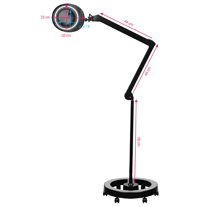Elegante 6025 60 led smd 5d must luubilamp koos statiiviga hind ja info | Ilusalongi mööbel | kaup24.ee