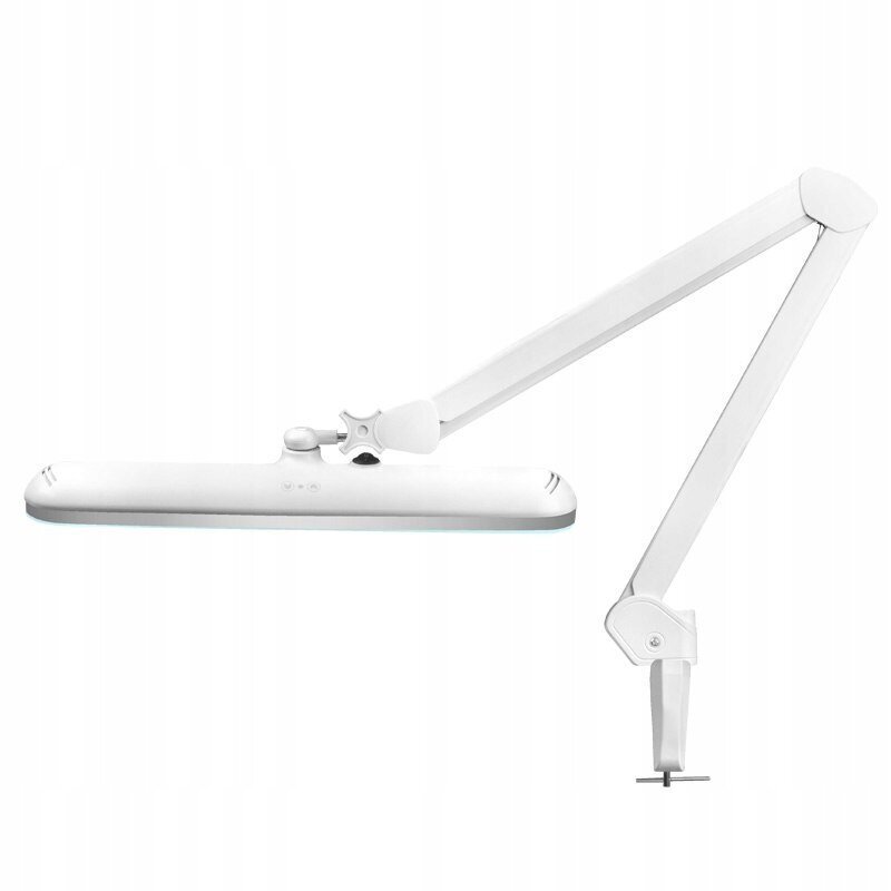 Elegantne 801-l LED-lamp klambri, reguleeritava valgustugevusega, valge hind ja info | Laualambid | kaup24.ee
