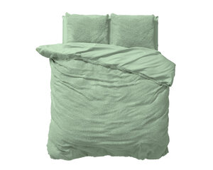 Voodipesukomplekt Sleeptime Teddy 200 x 220 cm, 3 osa, roheline цена и информация | Постельное белье | kaup24.ee