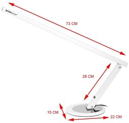 Профессиональная SLIM LED настольная лампа для маникюрных работ, белого цвета цена и информация | Мебель для салонов красоты | kaup24.ee