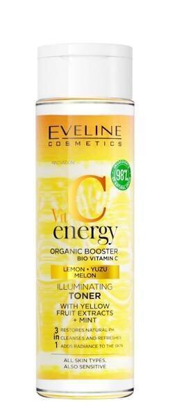 Näotoonik Vitamin C Energy Eveline Cosmetics, 200 ml hind ja info | Näopuhastusvahendid | kaup24.ee