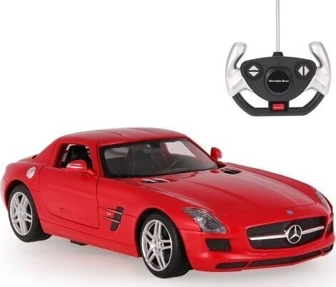 Kaugjuhtimispuldiga auto Rastar Mercedes-Benz SLS 1:14 RTR, punane цена и информация | Poiste mänguasjad | kaup24.ee