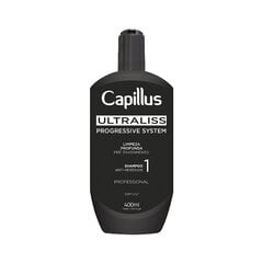 Набор для процедуры выпрямления волос Capillus Ultraliss Nanoplastia, 3x400 мл цена и информация | Средства для укладки волос | kaup24.ee