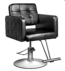 Профессиональное парикмахерское кресло с ножкой HAIR SYSTEM 90-1, черного цвета цена и информация | Мебель для салонов красоты | kaup24.ee