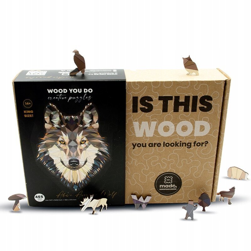 Puidust pusle Wolf Wood You Do, 465tk цена и информация | Pusled | kaup24.ee