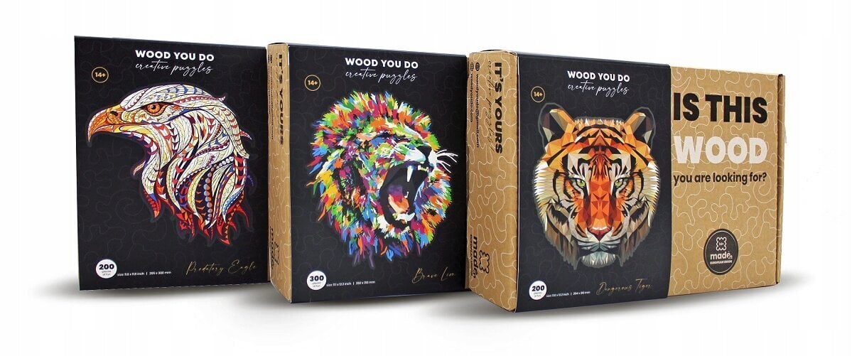 Puidust pusle Tigras Wood You Do, 200tk hind ja info | Pusled | kaup24.ee