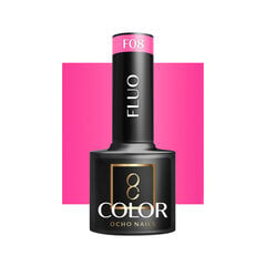 Ocho nails fluo hübriidlakk, f08 -5 g цена и информация | Лаки для ногтей, укрепители для ногтей | kaup24.ee