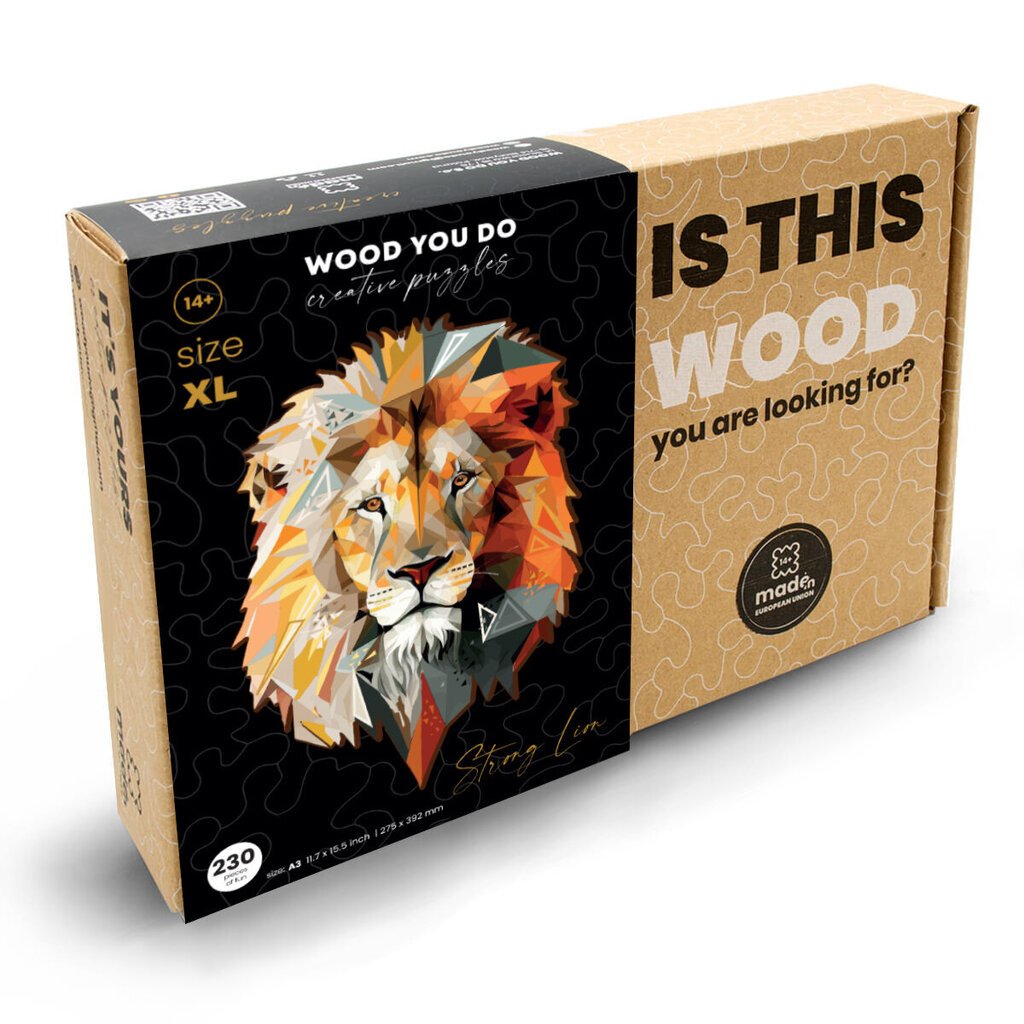 Puidust pusle Lion Wood You Do, 230tk цена и информация | Pusled | kaup24.ee