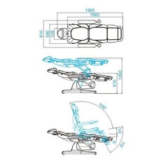 elektriline kosmeetikatool azzurro 870, hall цена и информация | Мебель для салонов красоты | kaup24.ee