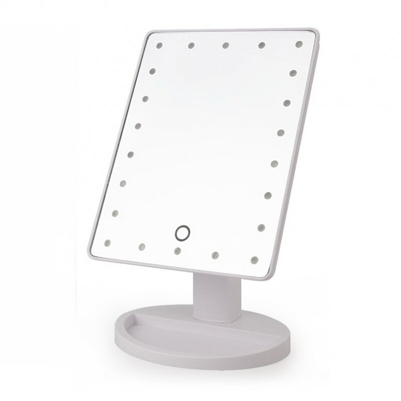 Sisseehitatud peegel LED valgustusega, must hind ja info | Meigikotid, lauapeeglid | kaup24.ee