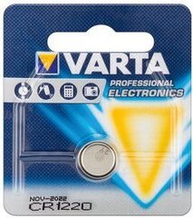 Литиевая батарейка таблеточного типа Varta VCR1220 CR1220 3 V 35 mAh цена и информация | Varta Освещение и электротовары | kaup24.ee