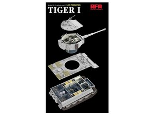 Rye Field Model - Sd.Kfz.181 Pz.Kpfw.VI Ausf.E Tiger I Late Production (full interior), 1/35, RFM-5080 hind ja info | Klotsid ja konstruktorid | kaup24.ee