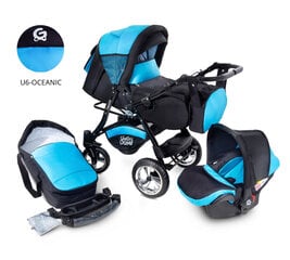 Детская коляска 3 в 1 Urbano Travel System, чёрная / бежевая цена и информация | Коляски | kaup24.ee