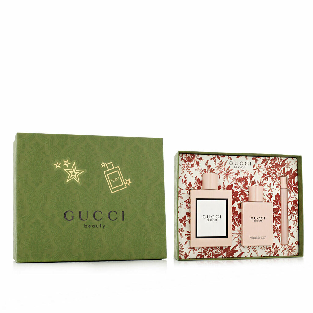 Komplekt Gucci Bloom naistele: parfüümvesi EDP, 100 ml + 10 ml + kehakreem, 100 ml hind ja info | Naiste parfüümid | kaup24.ee