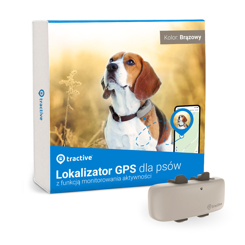 GPS-jälgija Tractive, must hind ja info | Kaelarihmad ja traksid koertele | kaup24.ee