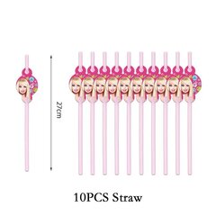 Соломинки Barbie, 10 шт. цена и информация | Праздничная одноразовая посуда | kaup24.ee