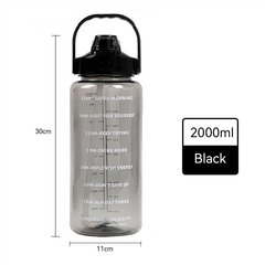 Бутылка для воды SilkySet, 2 л, черная цена и информация | Бутылки для воды | kaup24.ee