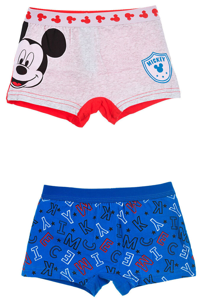 Bokserid poistele Mickey Mouse, 2 paari hind ja info | Poiste aluspesu | kaup24.ee