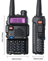 Рация Baofeng UV-5R с наушником и FM-радиоприемником цена и информация | Радиостанции, рации  | kaup24.ee