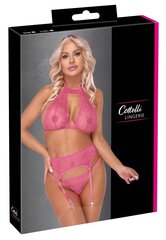 Комплект нижнего белья Cottelli Lingerie, розовый цвет, L/XL цена и информация | Сексуальное женское белье | kaup24.ee