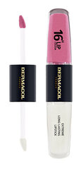 Huulepulk Dermacol 16H Lip Colour 2in1 15, 8 ml hind ja info | Huulepulgad, -läiked, -palsamid, vaseliin | kaup24.ee